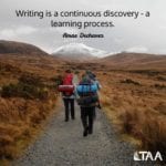 "Writing is a continuous discovery – a learning process." ~Amae Dechavez